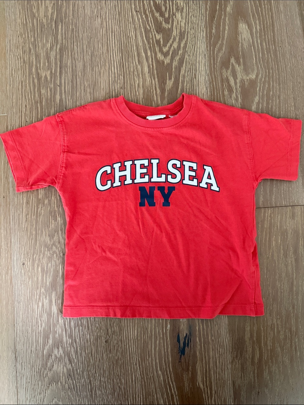 Zara Kids CHELSEA NY Kids' Red Graphic Tee